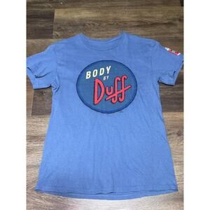 Simpsons Body By Duff Shirt Women's Small Universal Studios Orlando